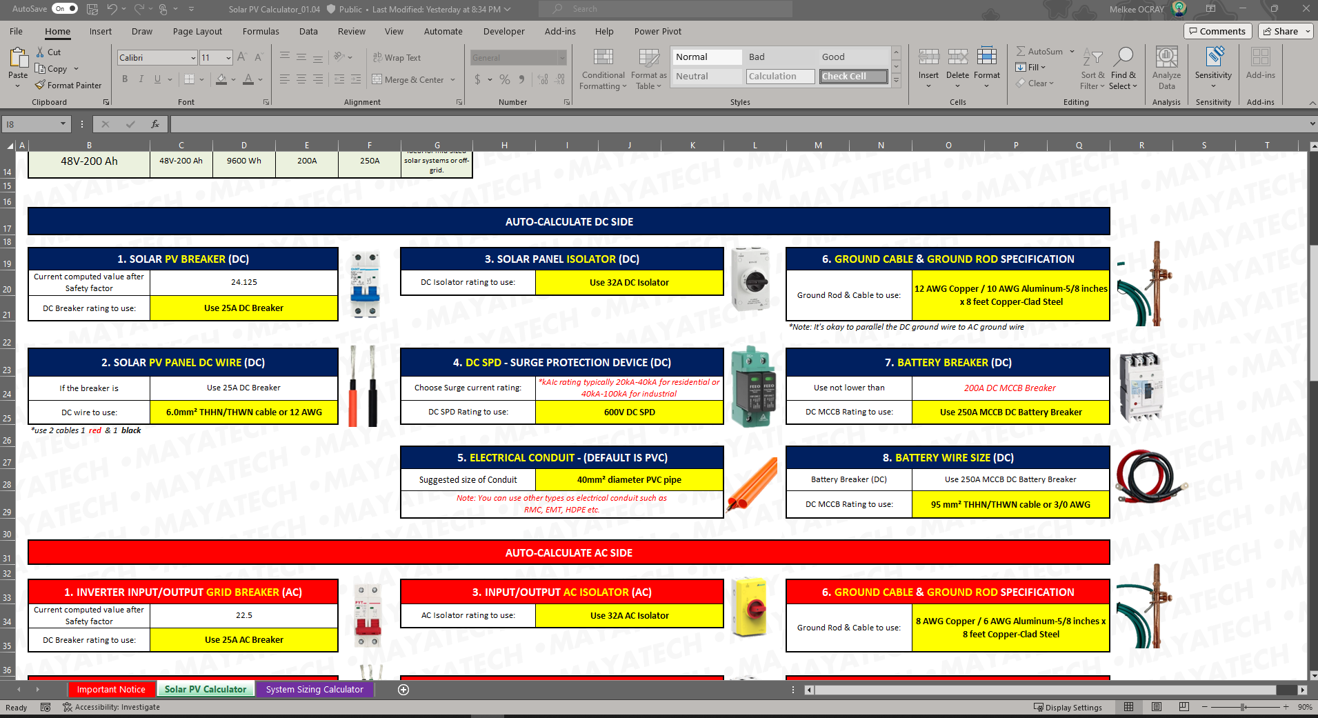 ULTIMATE SOLAR PV EXCEL CALCULATOR - Image 3