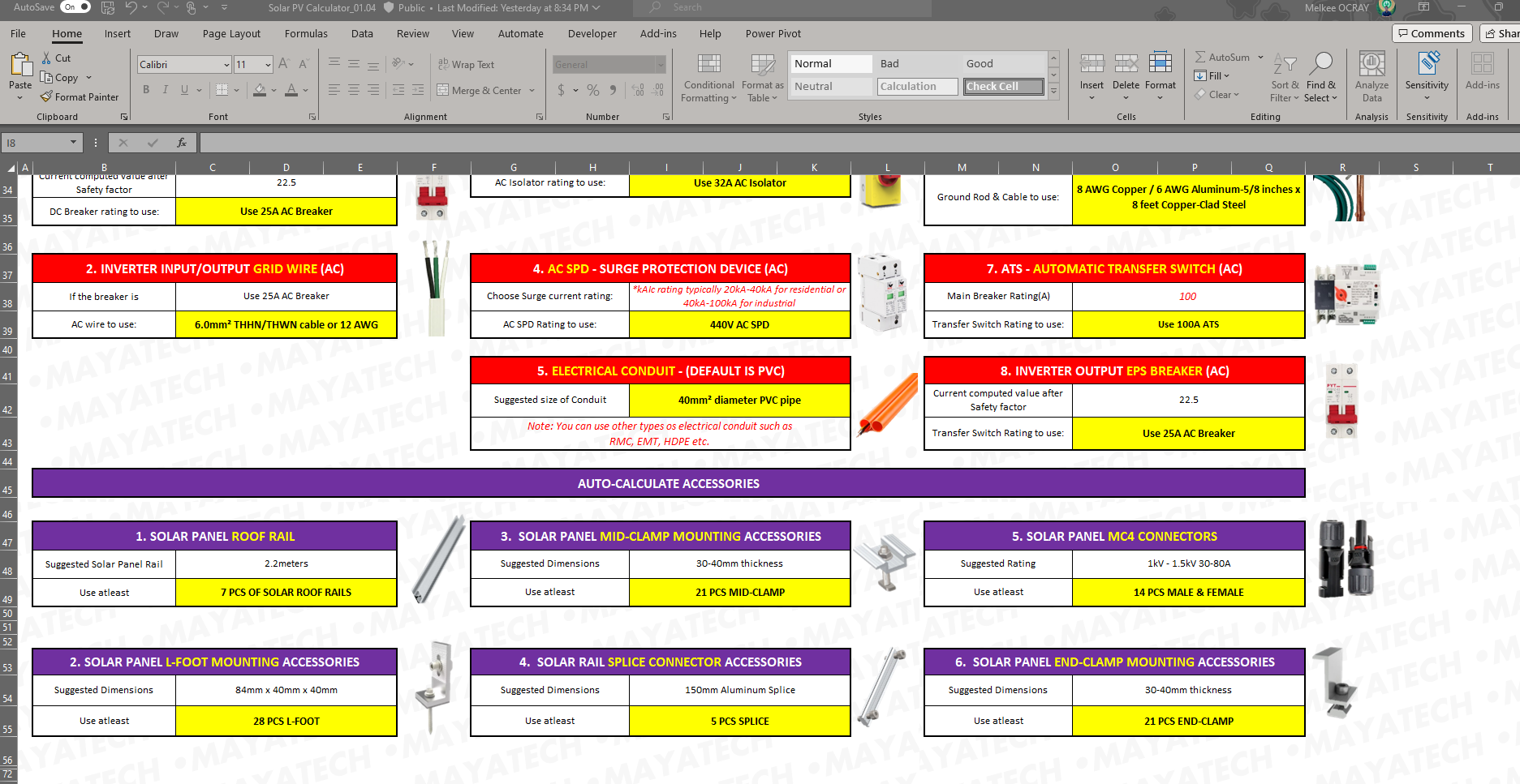 ULTIMATE SOLAR PV EXCEL CALCULATOR - Image 5