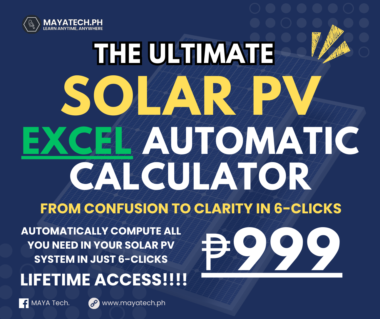 ULTIMATE SOLAR PV EXCEL CALCULATOR